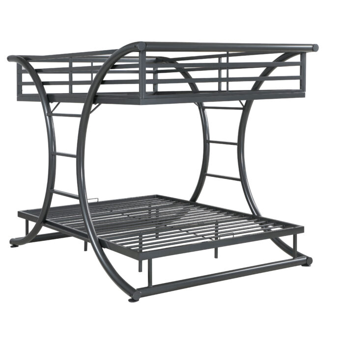 Stephan Metal Full Over Full Bunk Bed Gunmetal product image