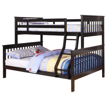 Chapman Wood Twin Over Full Bunk Bed Black product image