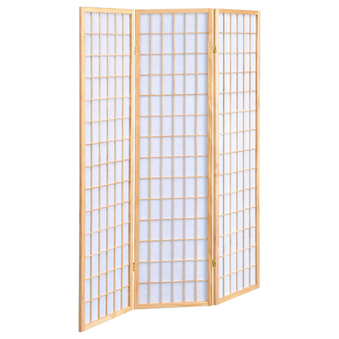 Carrie 3-Panel Room Divider Folding Shoji Screen Natural product image