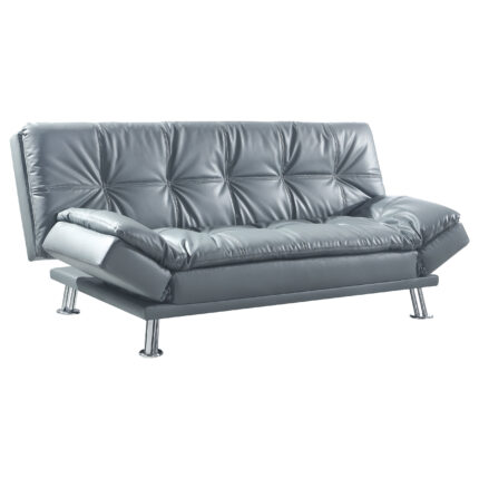 Dilleston Upholstered Tufted Convertible Sofa Bed Grey product image