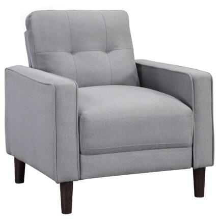 Bowen Upholstered Track Arm Tufted Accent Chair Grey product image