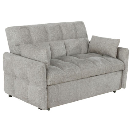 Cotswold Upholstered Convertible Sleeper Sofa Bed Light Grey product image