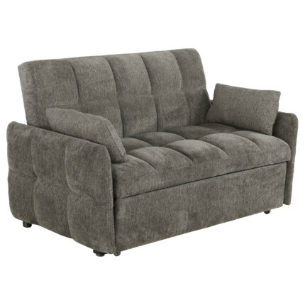 Cotswold Upholstered Convertible Sleeper Sofa Bed Dark Grey product image