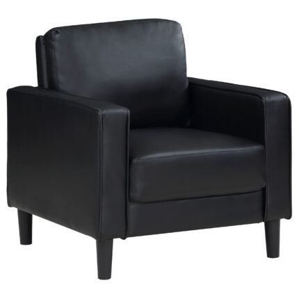 Ruth Upholstered Track Arm Accent Chair Black product image