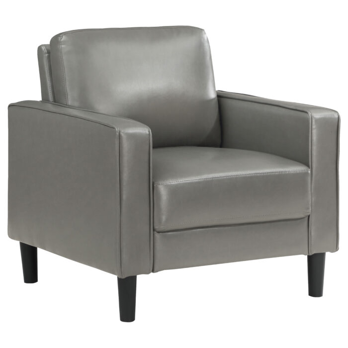 Ruth Upholstered Track Arm Accent Chair Grey product image