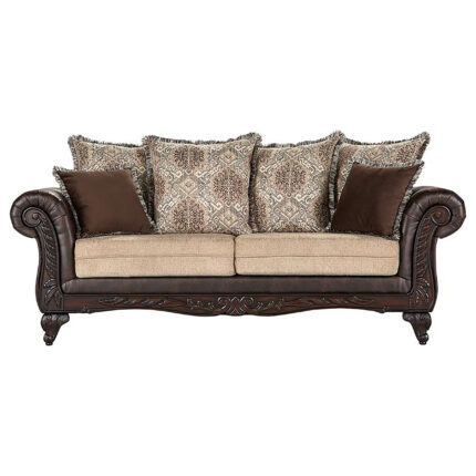 Elmbrook Upholstered Rolled Arm Sofa Brown product image