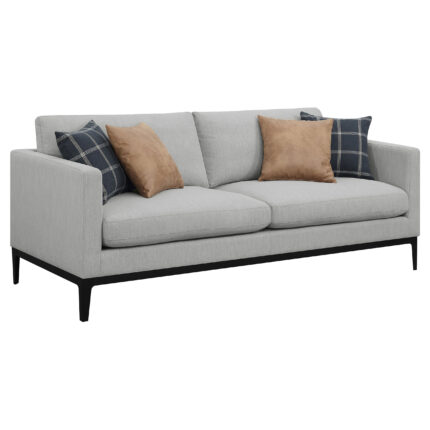 Apperson Upholstered Track Arm Sofa Light Grey product image