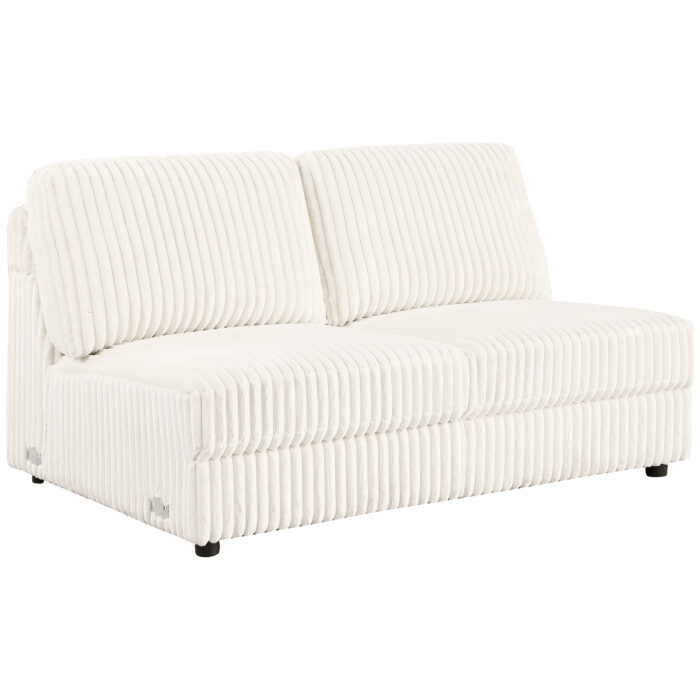 Emberson Upholstered Armless Loveseat Ivory product image