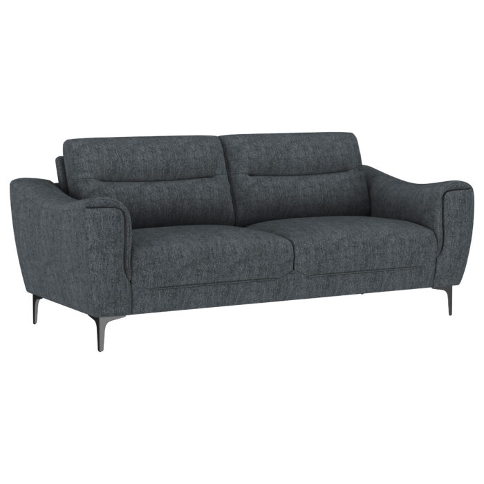 Nolan Upholstered Sloped Track Arm Sofa Charcoal product image