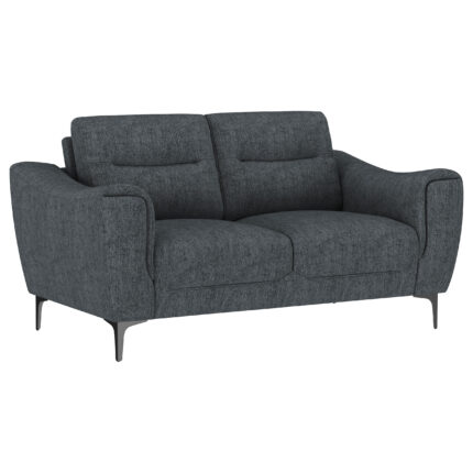 Nolan Upholstered Sloped Track Arm Loveseat Charcoal product image