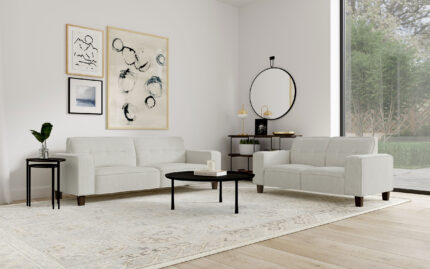 Deerhurst 2-piece Upholstered Track Arm Sofa Set Greige product image