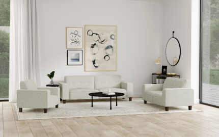 Deerhurst 3-piece Upholstered Track Arm Sofa Set Greige product image