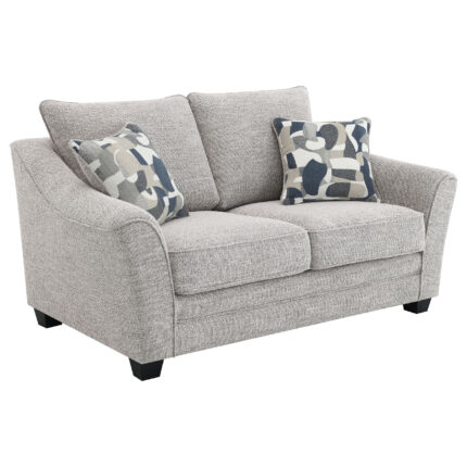 Tomkins Boucle Upholstered Loveseat Light Grey product image