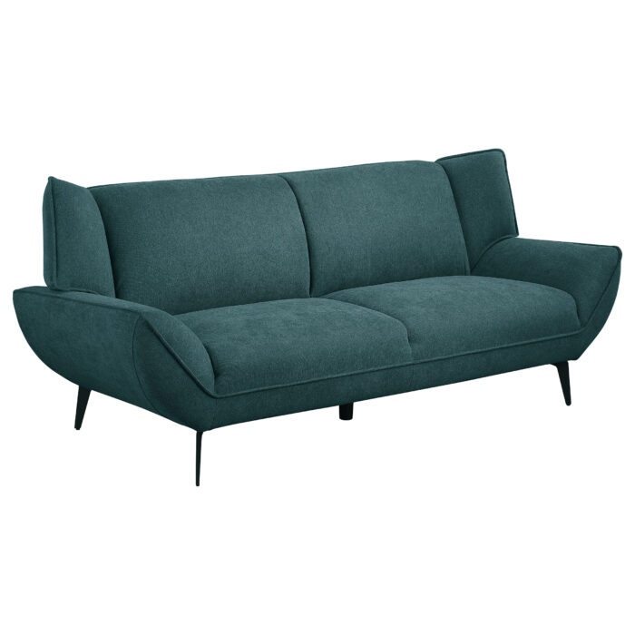 Acton Upholstered Flared Arm Sofa Teal Blue product image