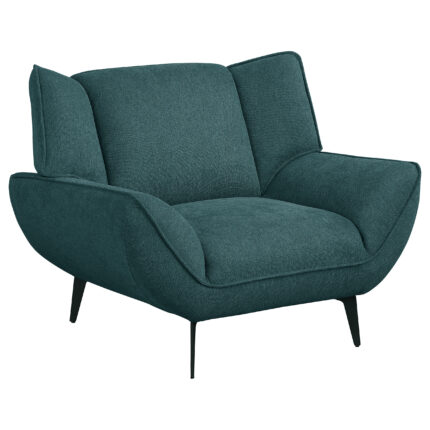 Acton Upholstered Flared Arm Accent Chair Teal Blue product image