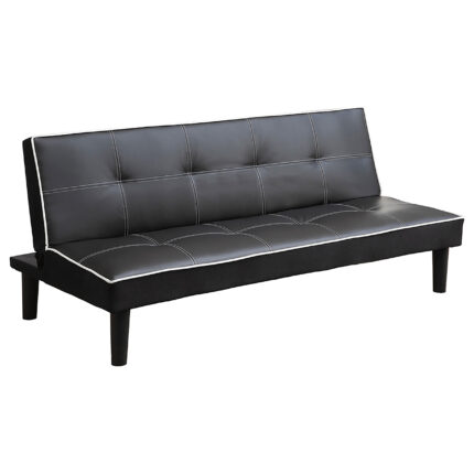 Katrina Upholstered Tufted Convertible Sofa Bed Black product image