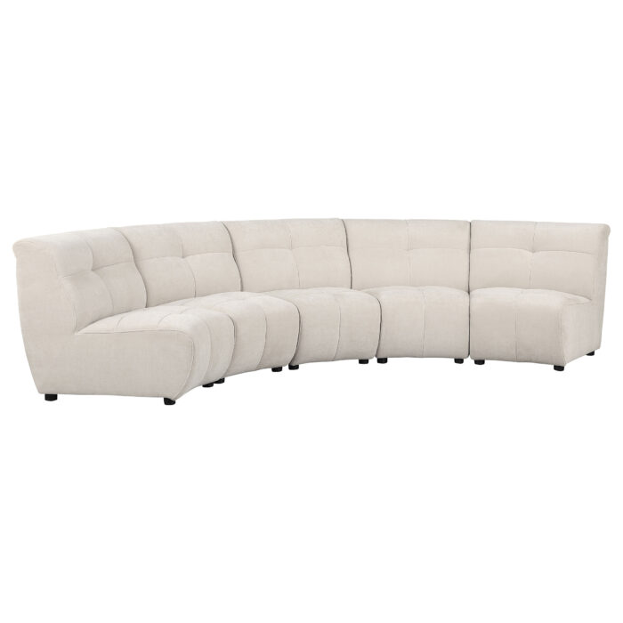 Charlotte 5-piece Upholstered Modular Sectional Sofa Ivory product image