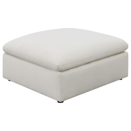 Hobson Square Upholstered Ottoman Ivory product image