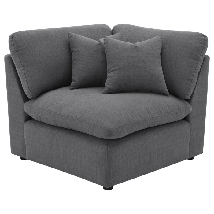 Hobson Upholstered Corner Charcoal product image