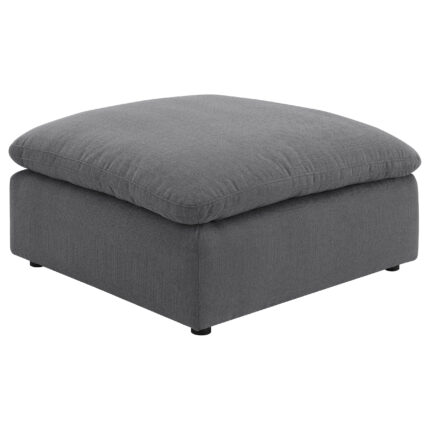 Hobson Square Upholstered Ottoman Charcoal product image