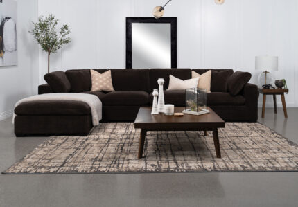 Lakeview 5-piece Upholstered Modular Sectional Chocolate product image