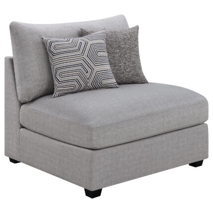Cambria Upholstered Armless Chair Grey product image