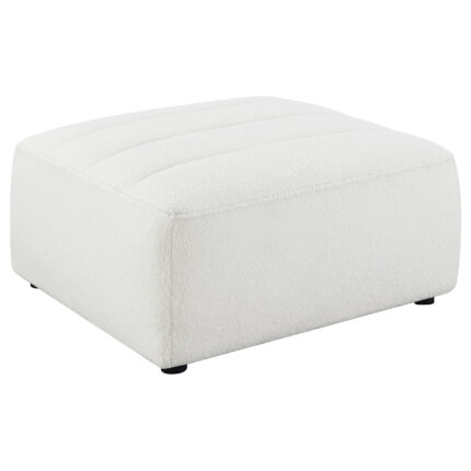Sunny Square Upholstered Ottoman Natural product image