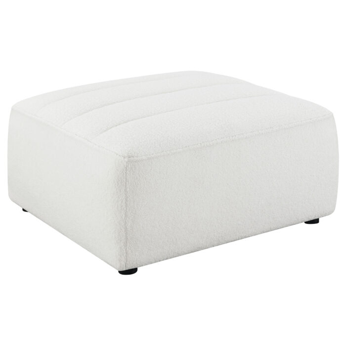 Sunny Square Upholstered Ottoman Natural product image