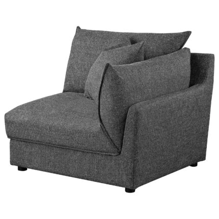 Sasha Upholstered RAF Chair Barely Black product image