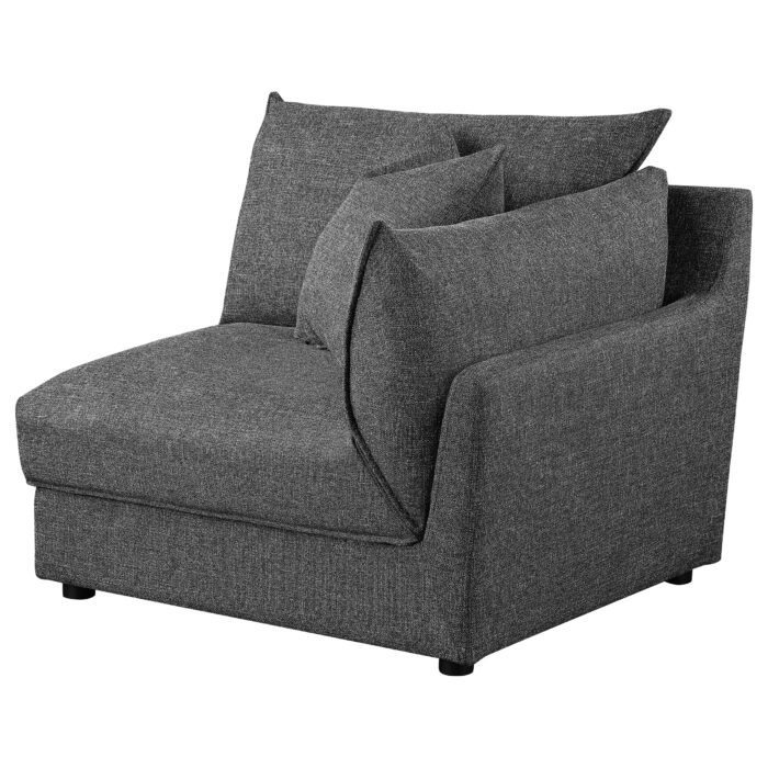 Sasha Upholstered RAF Chair Barely Black product image