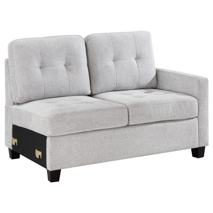 Georgina Upholstered RAF Chair Steel Beige product image