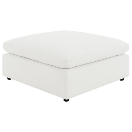 Raleigh Boucle Upholstered Ottoman Ivory product image