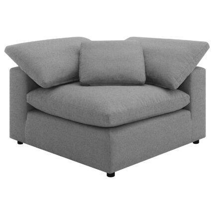 Raleigh Boucle Upholstered Corner Chair Grey product image