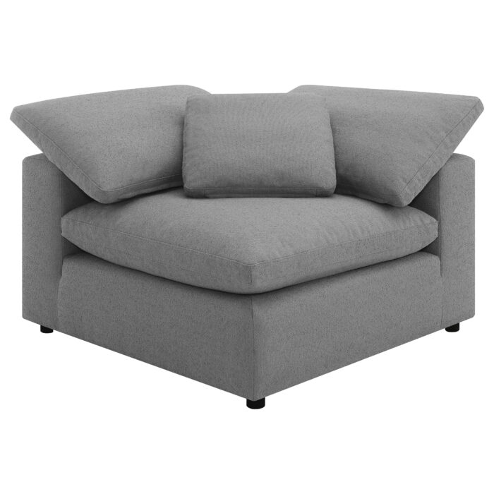 Raleigh Boucle Upholstered Corner Chair Grey product image