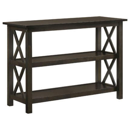 Rachelle 2-shelf Wood Entryway Console Table Deep Merlot product image
