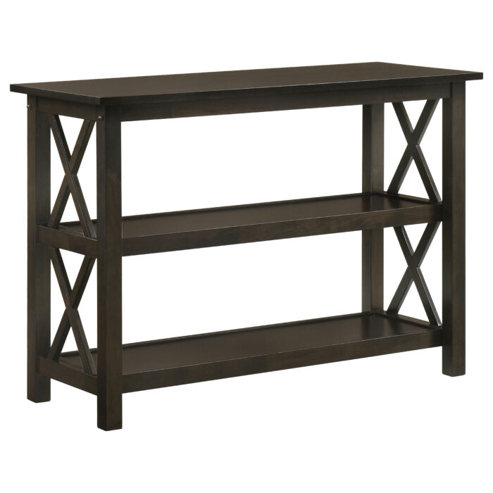 Rachelle 2-shelf Wood Entryway Console Table Deep Merlot product image