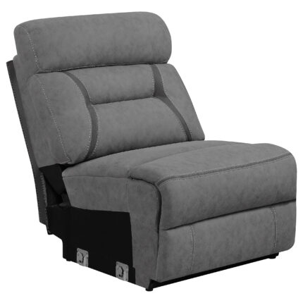 Higgins Upholstered Armless Chair Grey product image