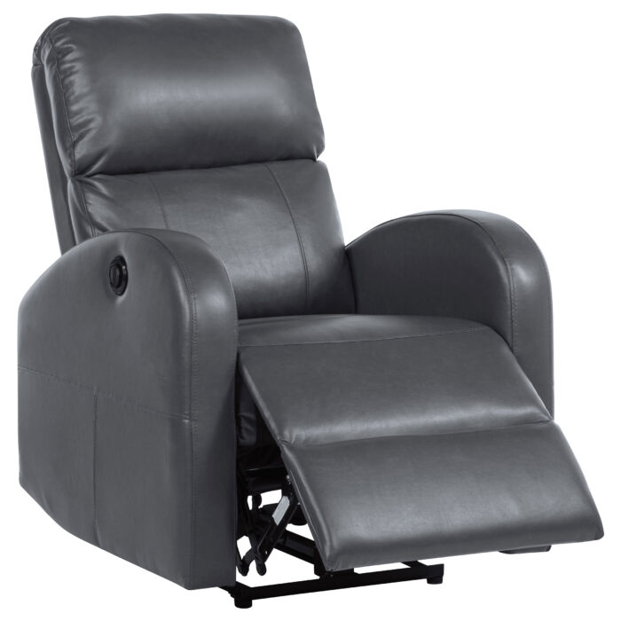 Grant Upholstered Power Recliner Chair Grey product image