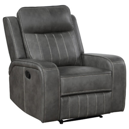 Raelynn Upholstered Track Arm Recliner Grey product image