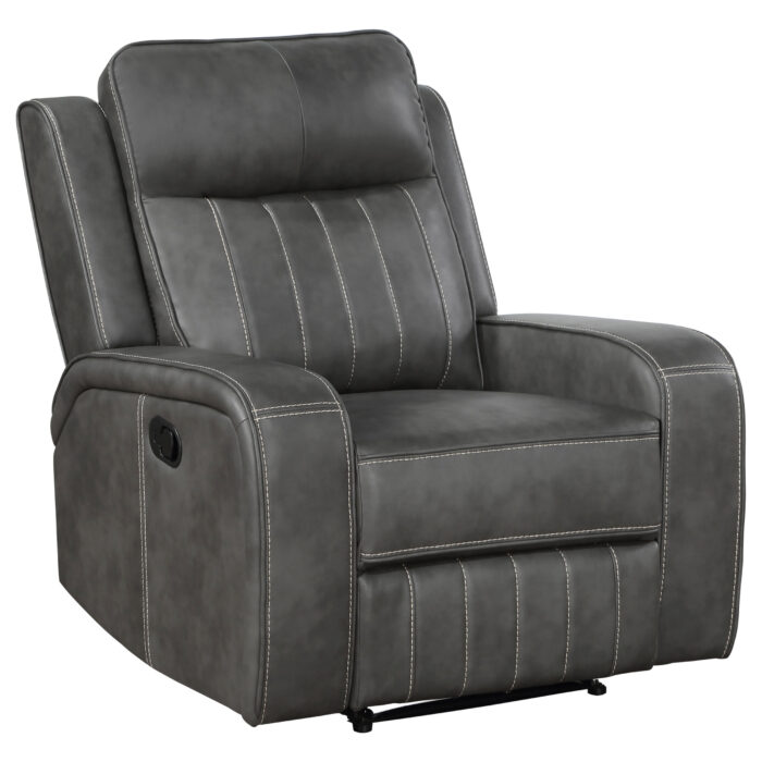 Raelynn Upholstered Track Arm Recliner Grey product image