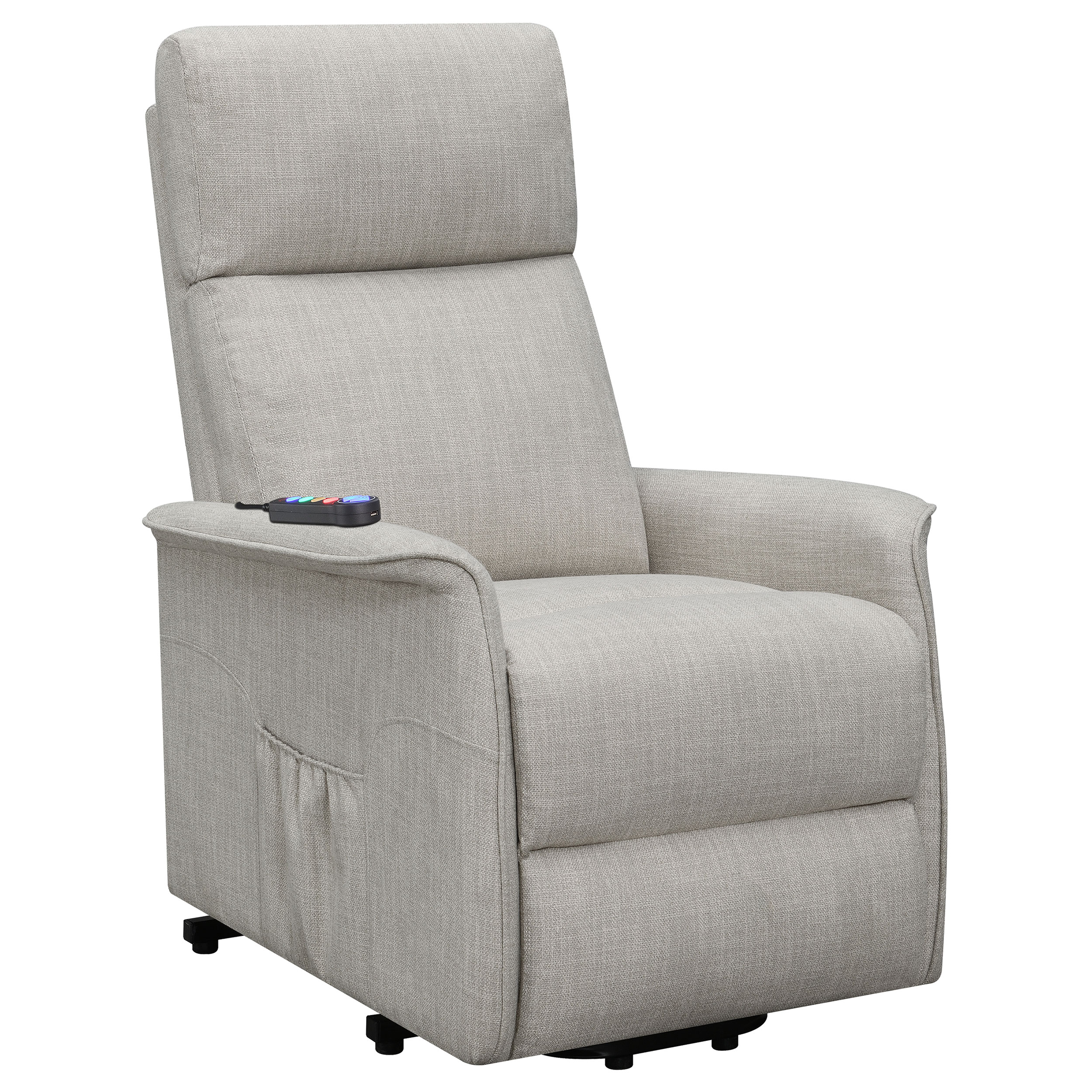 Herrera Upholstered Power Lift Massage Chair Beige Herrera Upholstered Power Lift Massage Chair Beige product image