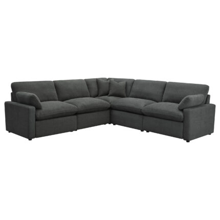 Collins 5-piece Modular Power Reclining Sectional Dark Grey product image