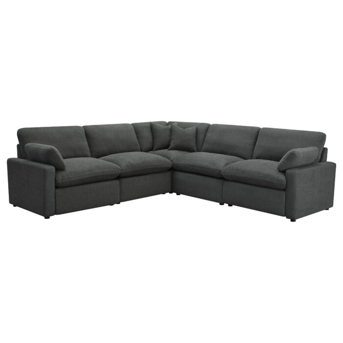 Collins 5-piece Modular Power Reclining Sectional Dark Grey product image