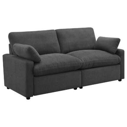Collins Modular Power Loveseat Dark Grey product image