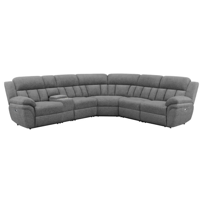 Bahrain 6-piece Modular Power Reclining Sectional Charcoal product image