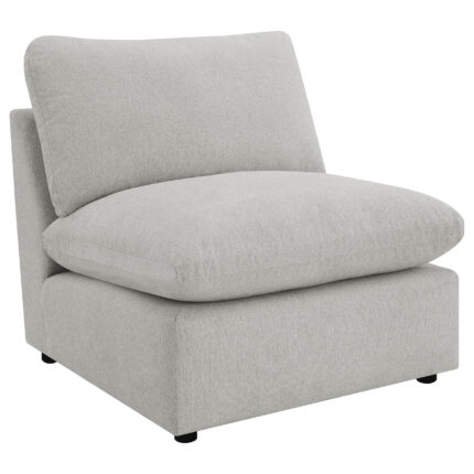 Collins Modular Armless Chair Grey product image