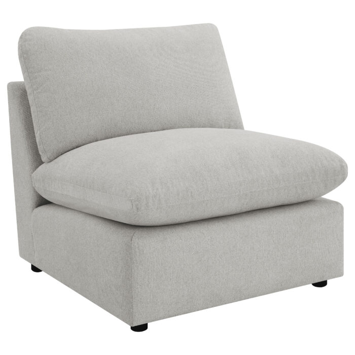 Collins Modular Armless Chair Grey product image
