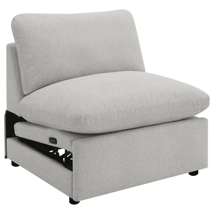 Collins Modular Power Armless Recliner Grey product image