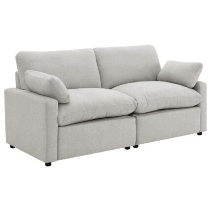 Collins Modular Power Loveseat Grey product image