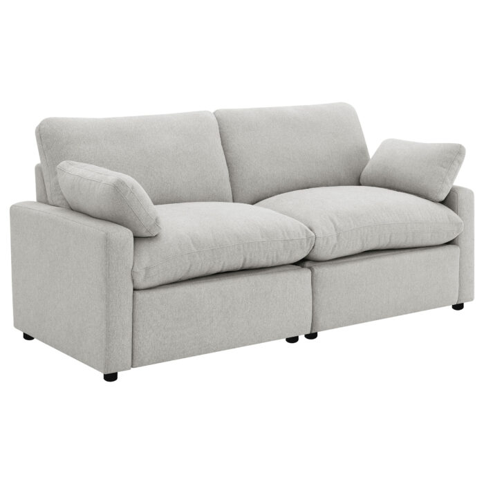 Collins Modular Power Loveseat Grey product image